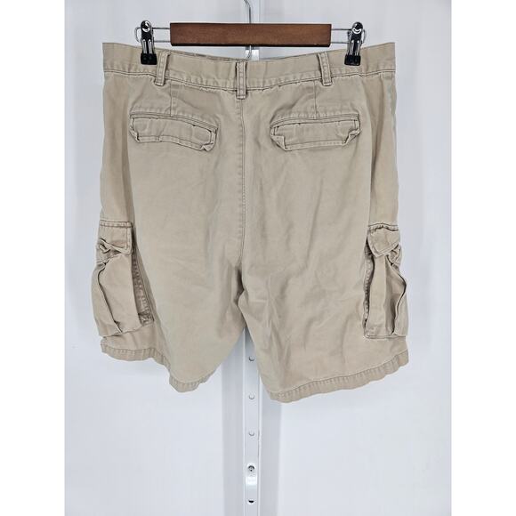 Banana Republic Men's Button Closer Cargo Pockets Belt Loot Tan Shorts Size 35 - Picture 3 of 4